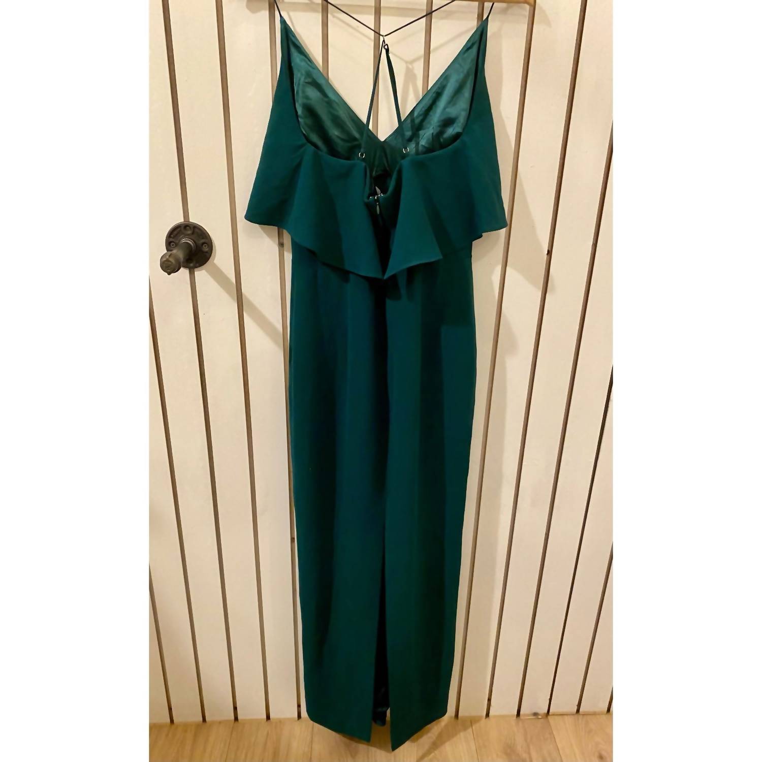 Stylestalker - Women's Long Fitted Dress - clothing - dresses - green