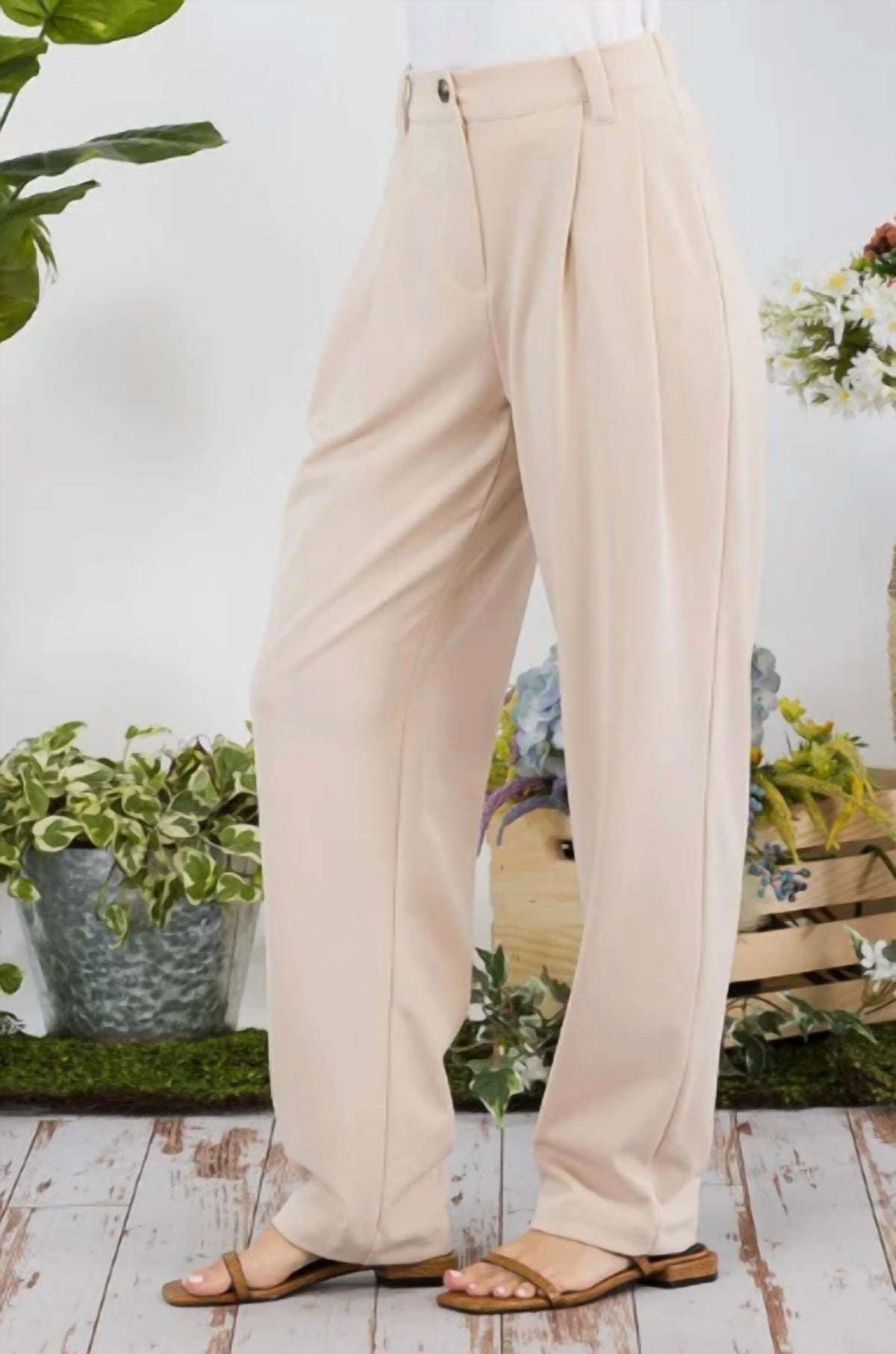 Stylive - High Waisted Trouser