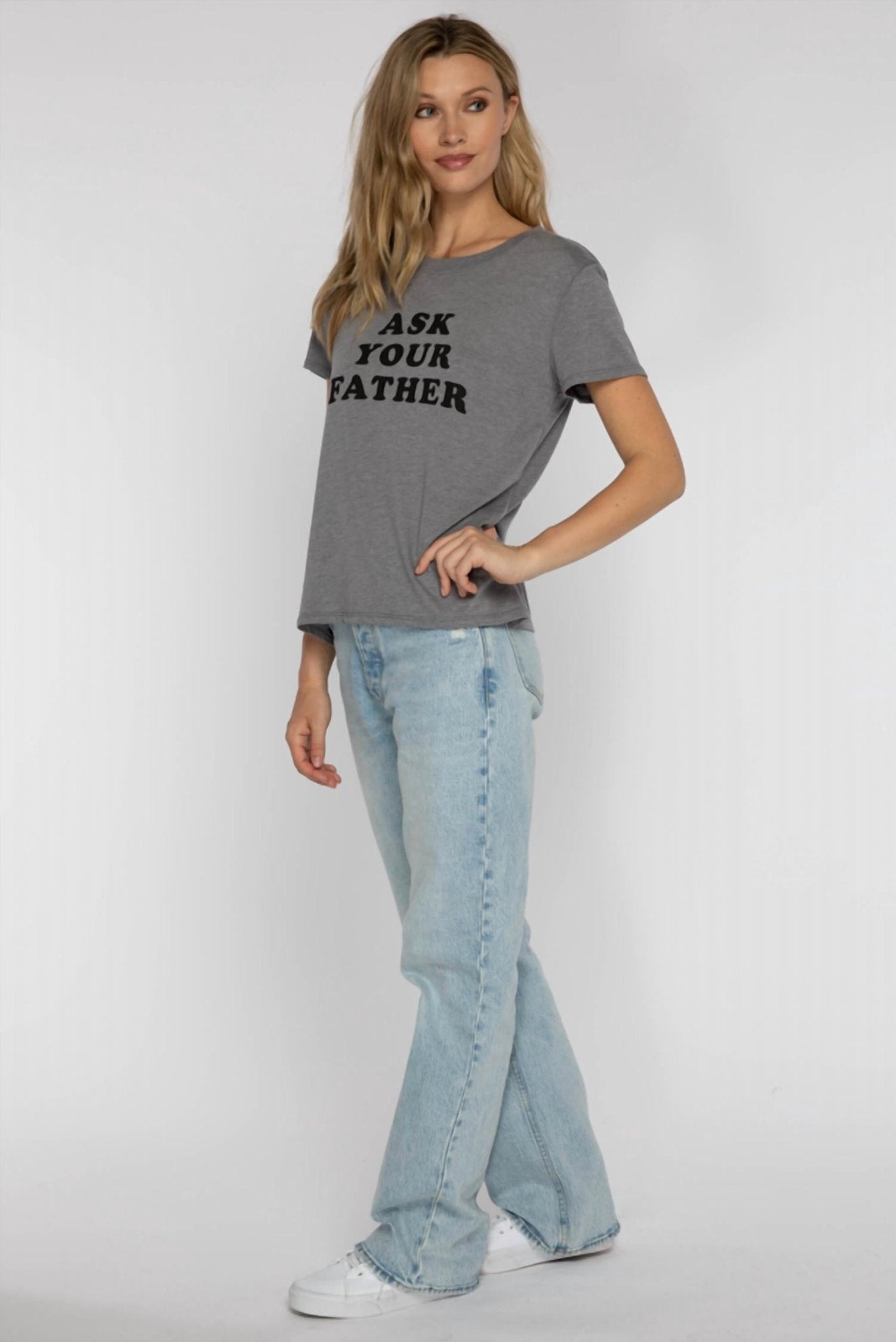 Suburban Riot - Ask Your Father Classic Tee - clothing - graphic - grey
