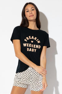 Suburban Riot - Freakin Weekend Loose Tee - black - clothing - graphic