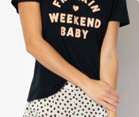 Suburban Riot - Freakin Weekend Loose Tee - black - clothing - graphic