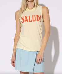 Suburban Riot - Salud! Muscle Tank - beige - clothing - graphic