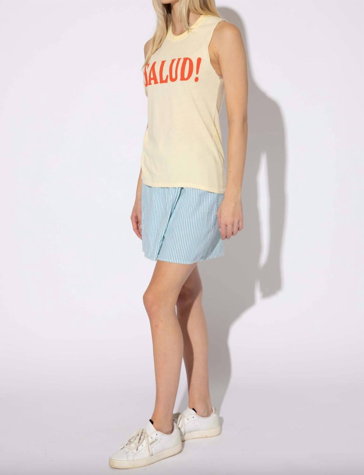 Suburban Riot - Salud! Muscle Tank - beige - clothing - graphic