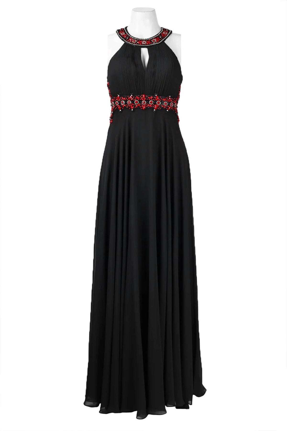 Sue Wong - Beaded Cutout Back Evening Dress