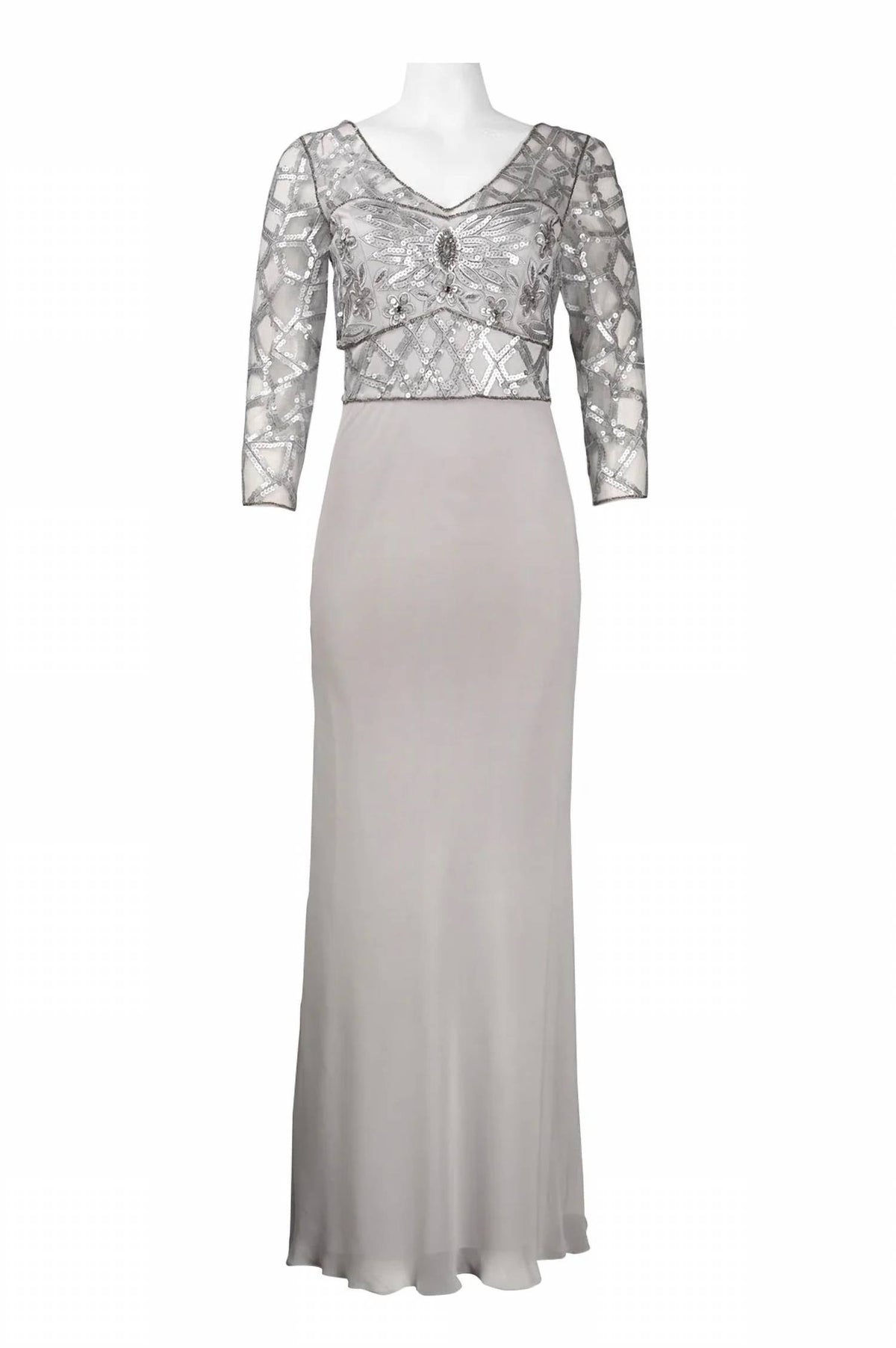 Sue Wong - Embellished Bodice Long Evening Dress