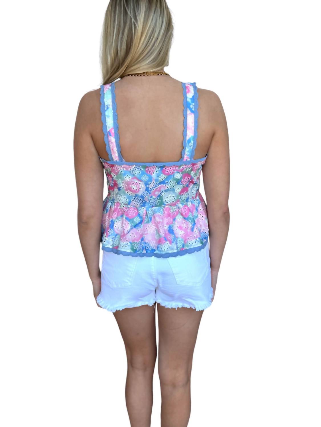 Sugarlips - BAINE EMBROIDERED BUTTON UP TOP