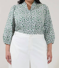 Sugarlips - Bertie Button Down Curve Top - Plus