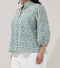 Sugarlips - Bertie Button Down Curve Top - Plus