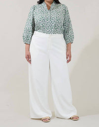 Sugarlips - Bertie Button Down Curve Top - Plus