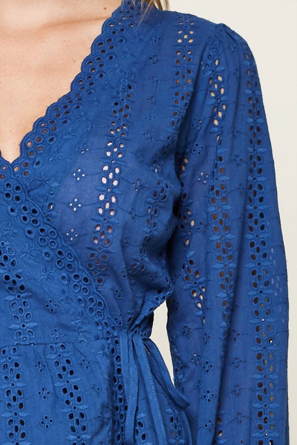 Sugarlips - Bootsy Eyelet Wrap Top
