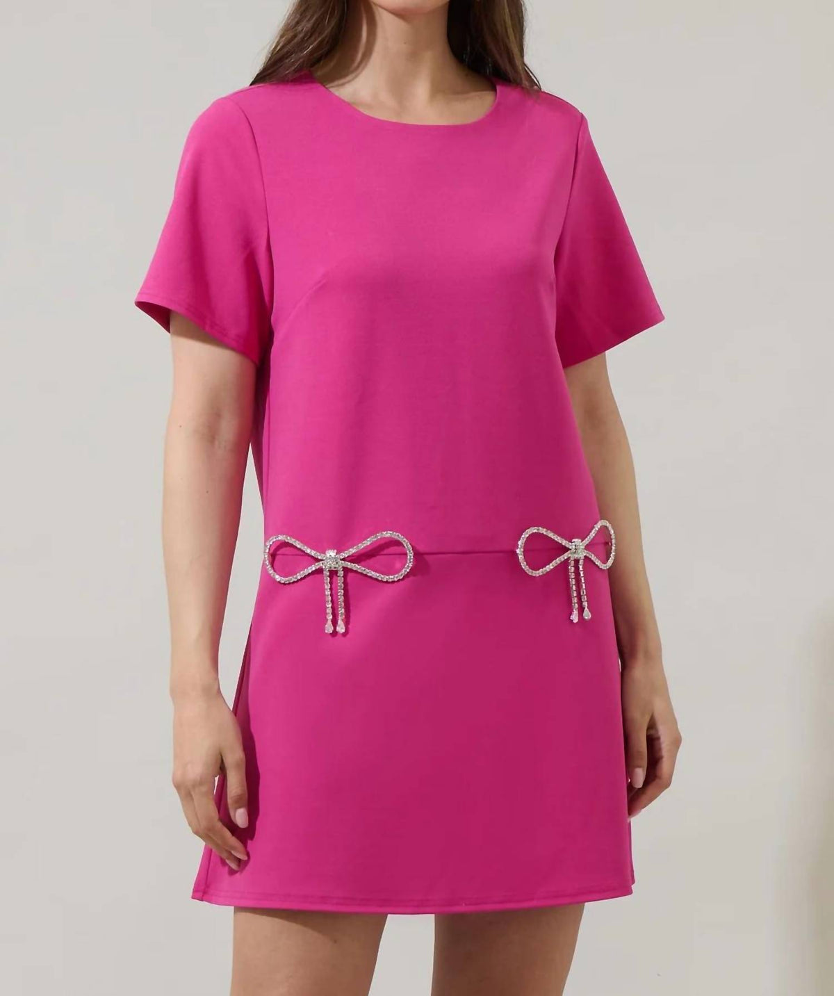 Sugarlips - Bow Shift Mini Dress