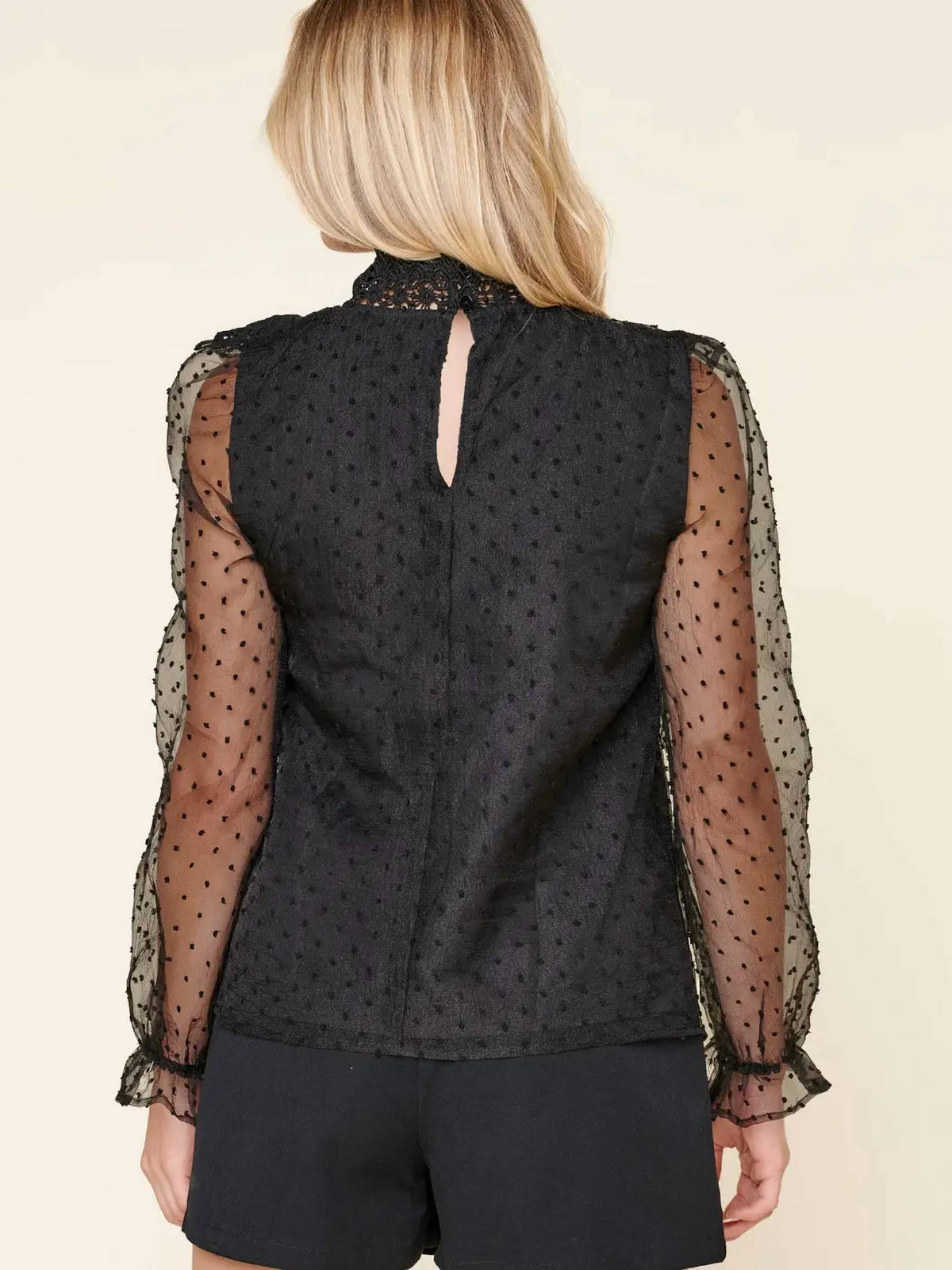 Sugarlips - Cordelia Swiss Dot Blouse