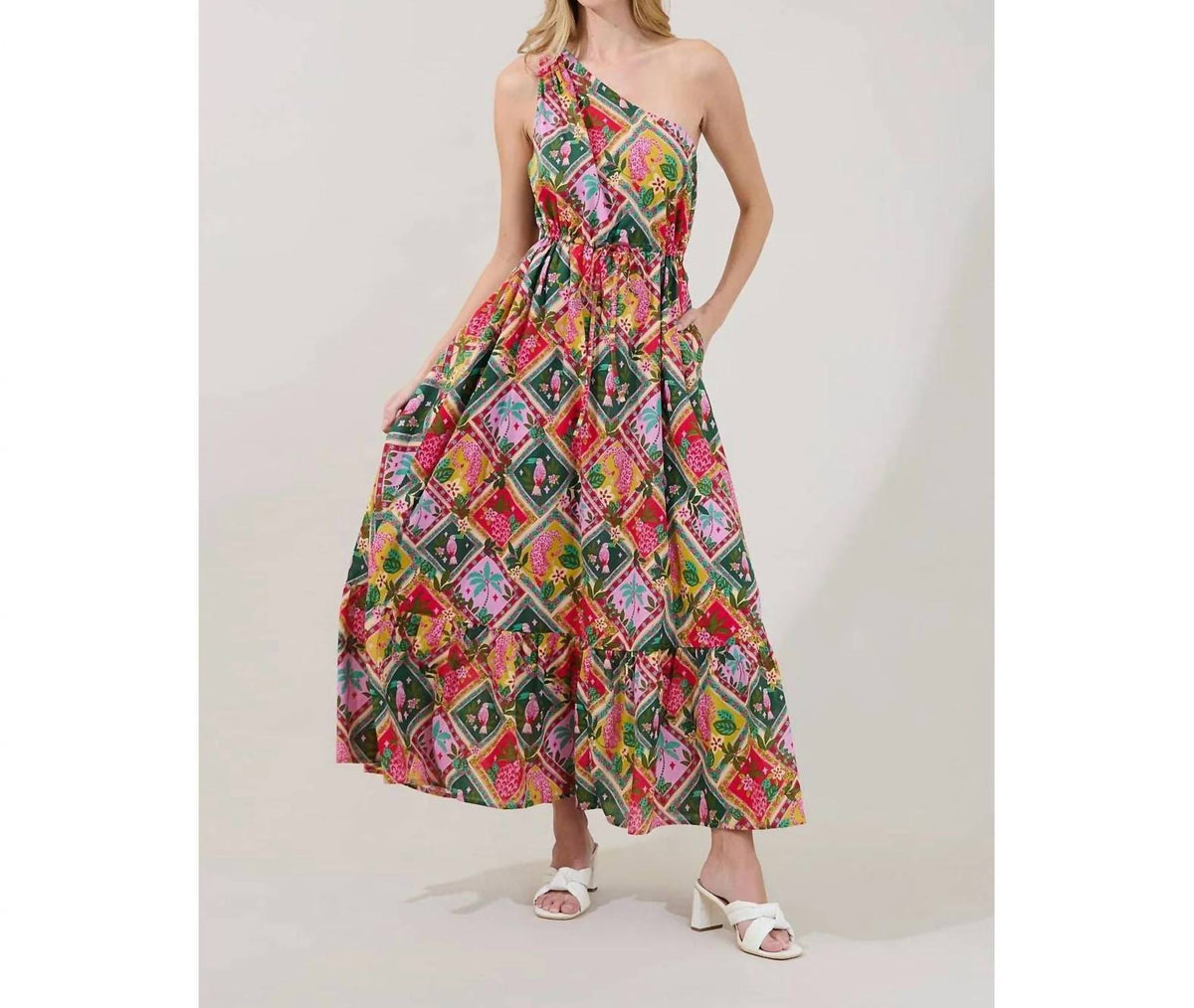 Sugarlips - Elya One Shoulder Midi Dress