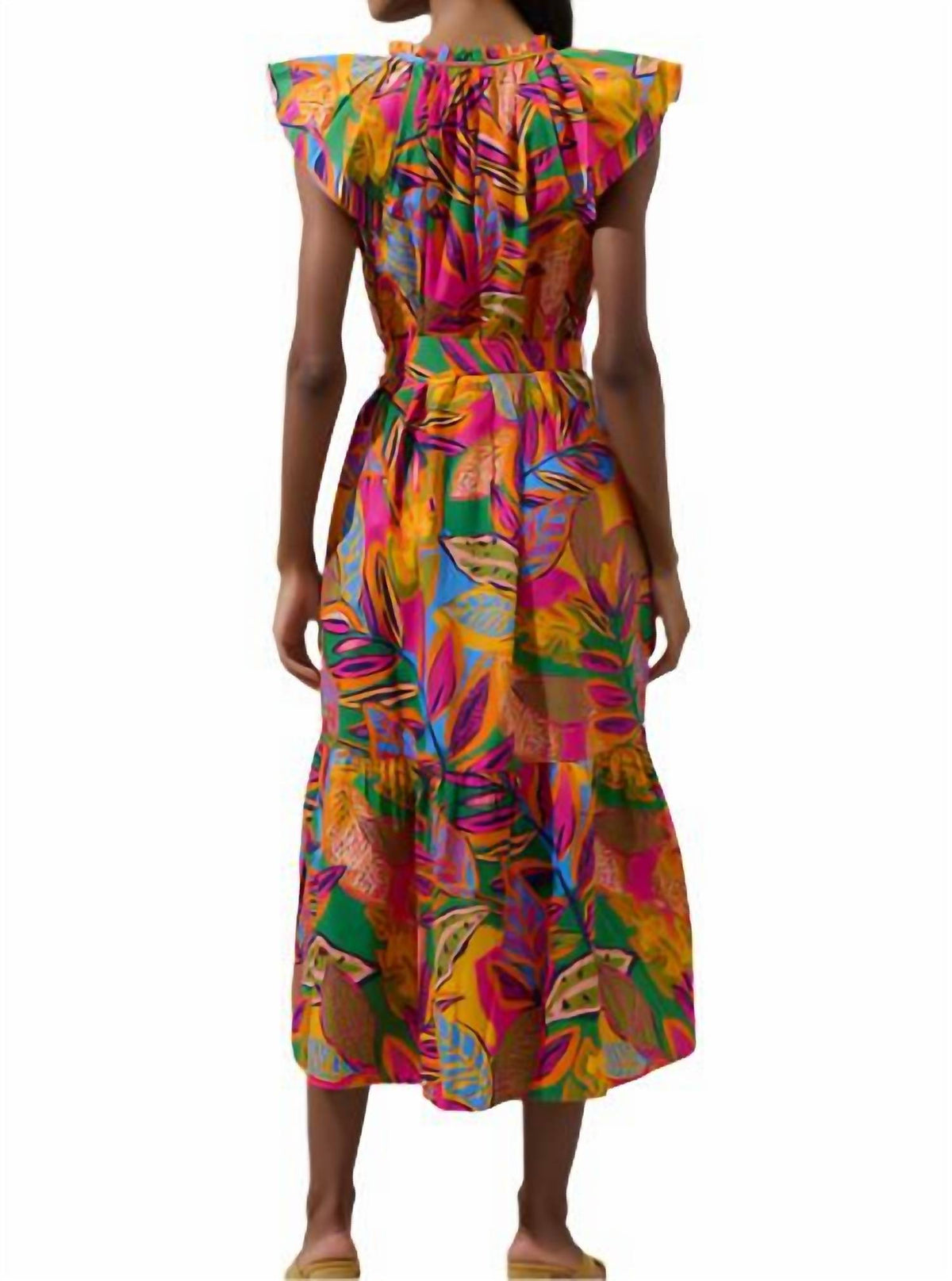 Sugarlips - Floral Button Down Midi Dress