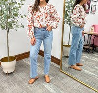 Sugarlips - Floral Ruffle Blouse