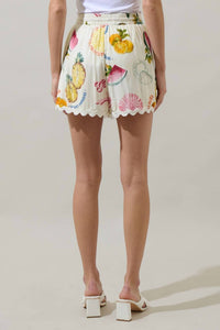 Sugarlips - Halle Drawstring Shorts - clothing - graphic - high - waist