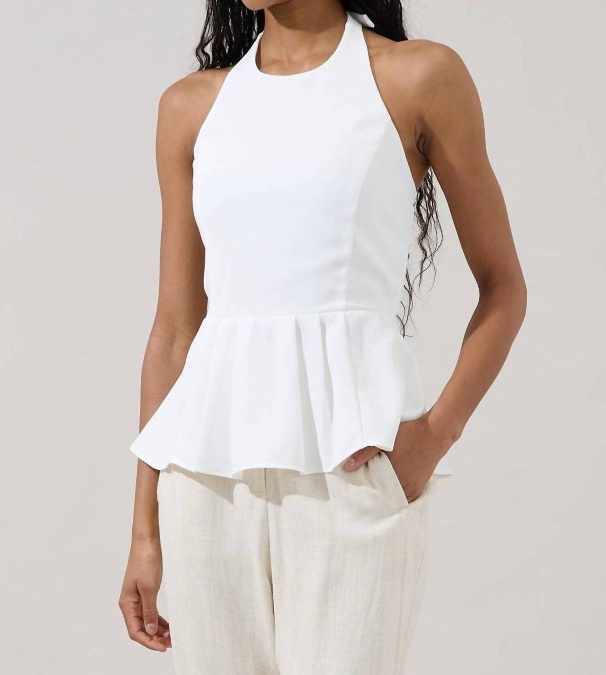 Sugarlips - Karmina Peplum Halter Top