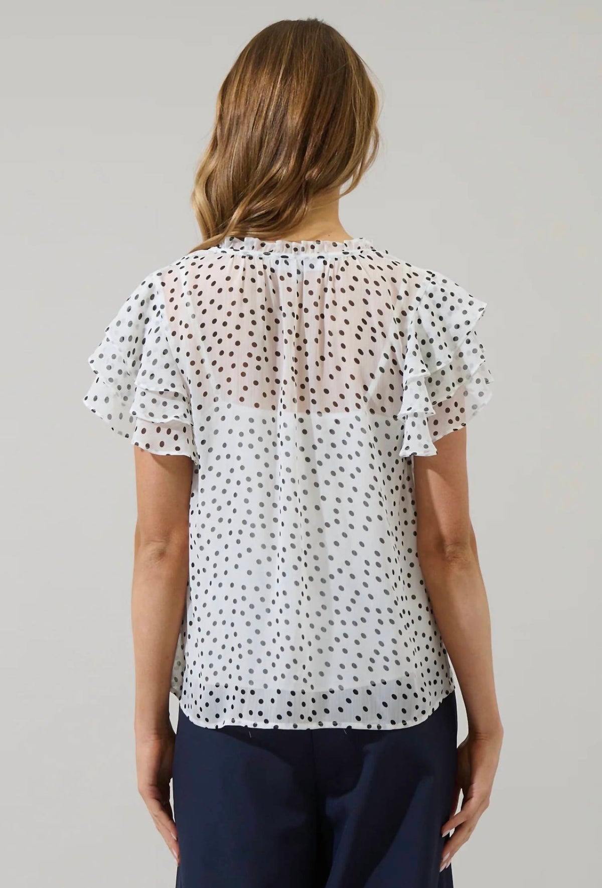 Sugarlips - maloy dot donis blouse