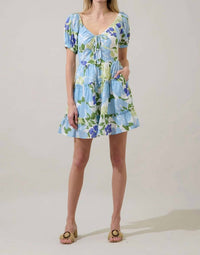 Sugarlips - Muna Khloey Floral Tiered Mini Dress