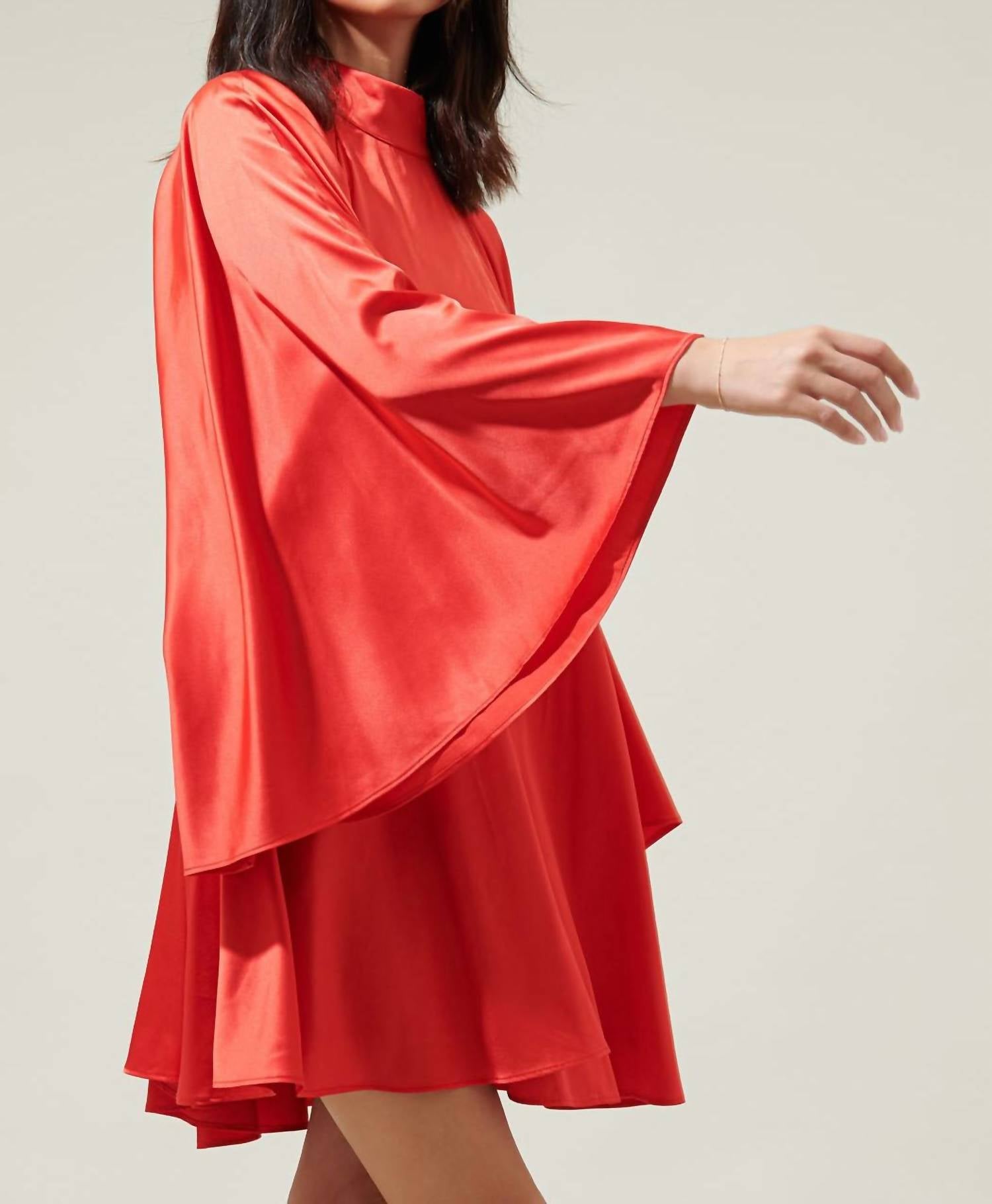 Sugarlips - Priella Wing Sleeve Shift Mini Dress - clothing - dresses - mini