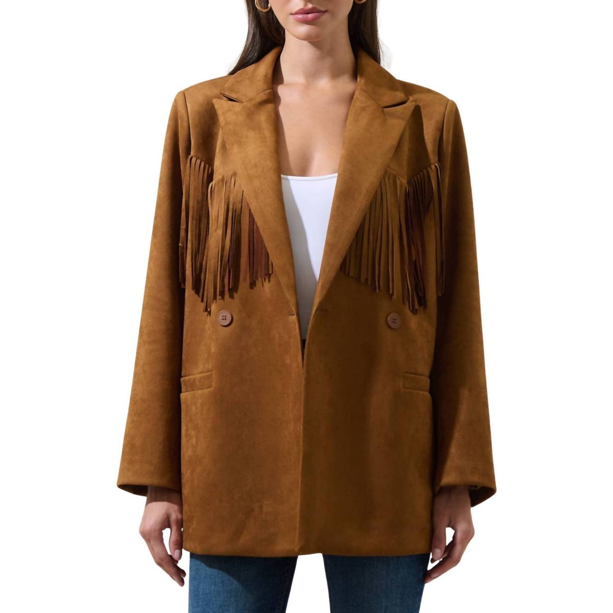 Sugarlips - Rufina Fringe Collared Jacket