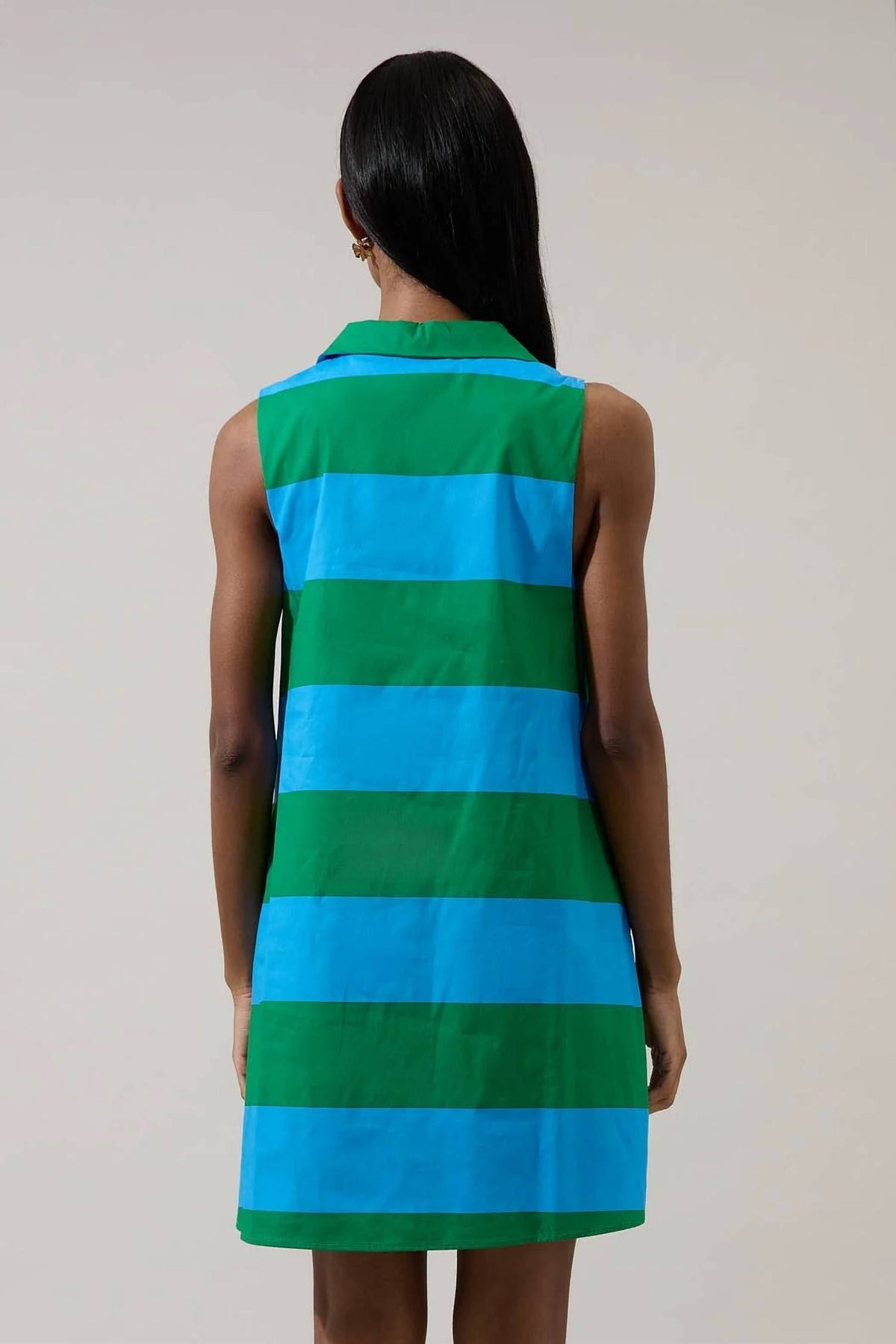 Sugarlips - Valady Striped Collared Shift Dress