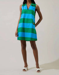 Sugarlips - Valady Striped Collared Shift Dress
