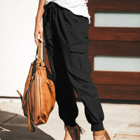Suhkasana - Tie Front Cargo Joggers