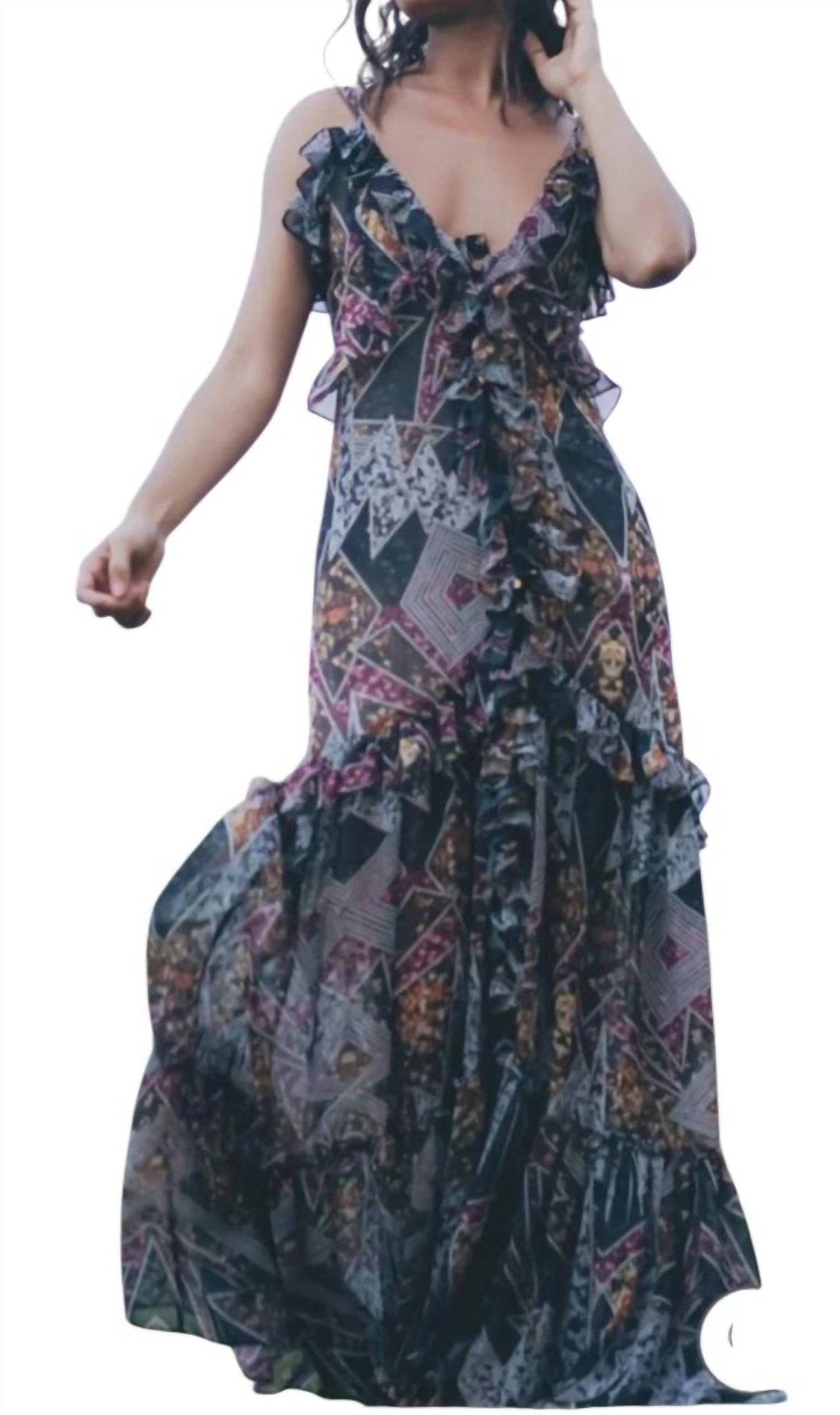 Sukiso - Angelina Ruffle Maxi Dress - clothing - dresses - maxi