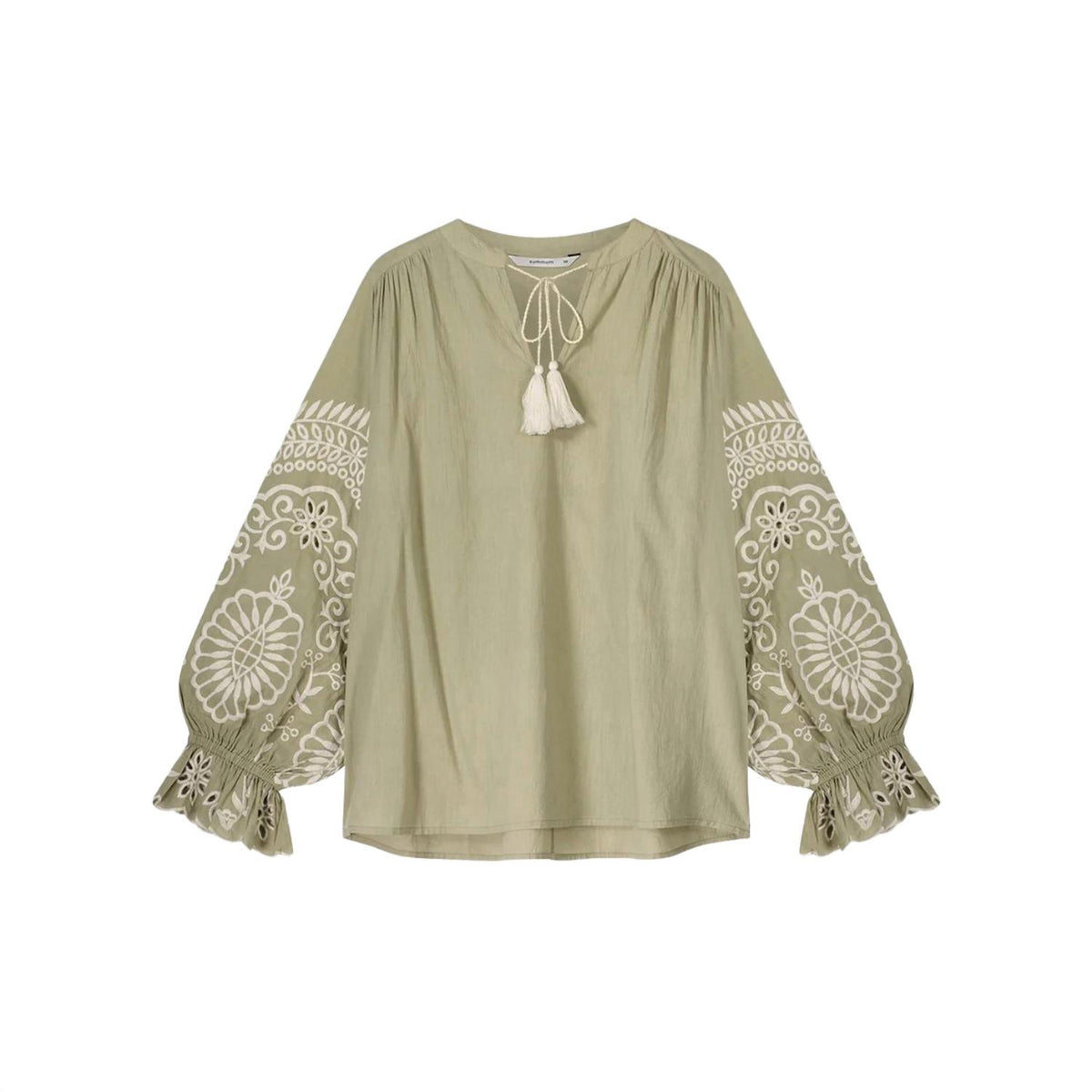 Summum - Embroidered Sleeve Top