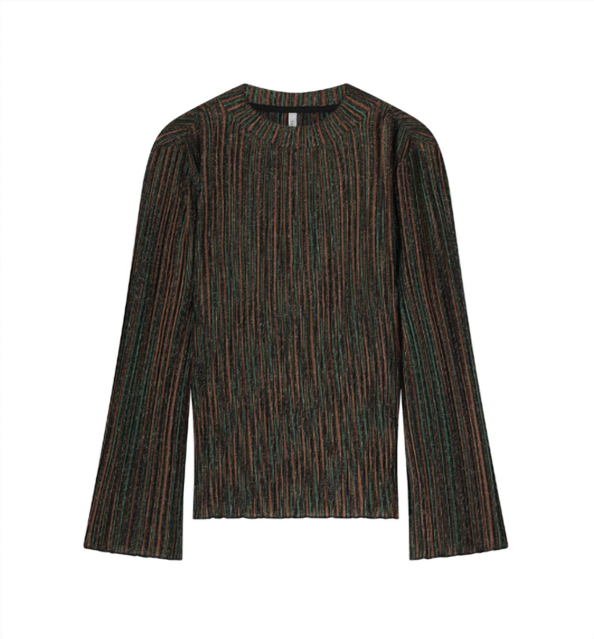 Summum - Lurex Stripes Plisse Jersey Top
