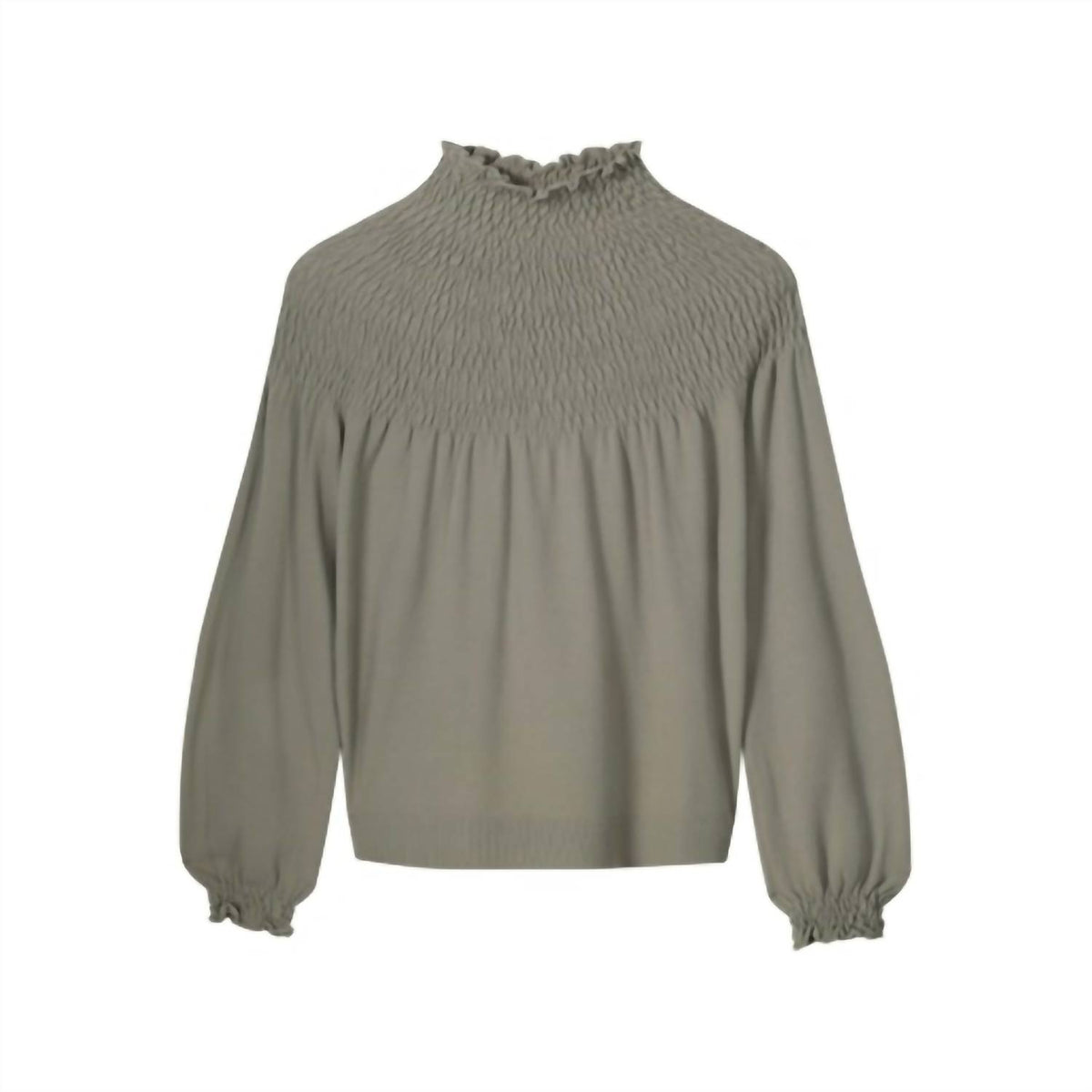 SMOCKED SWEATER