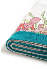 Sun Of A Beach - Men's Lobster Signature Beach Towel - bath - beach - towels - green