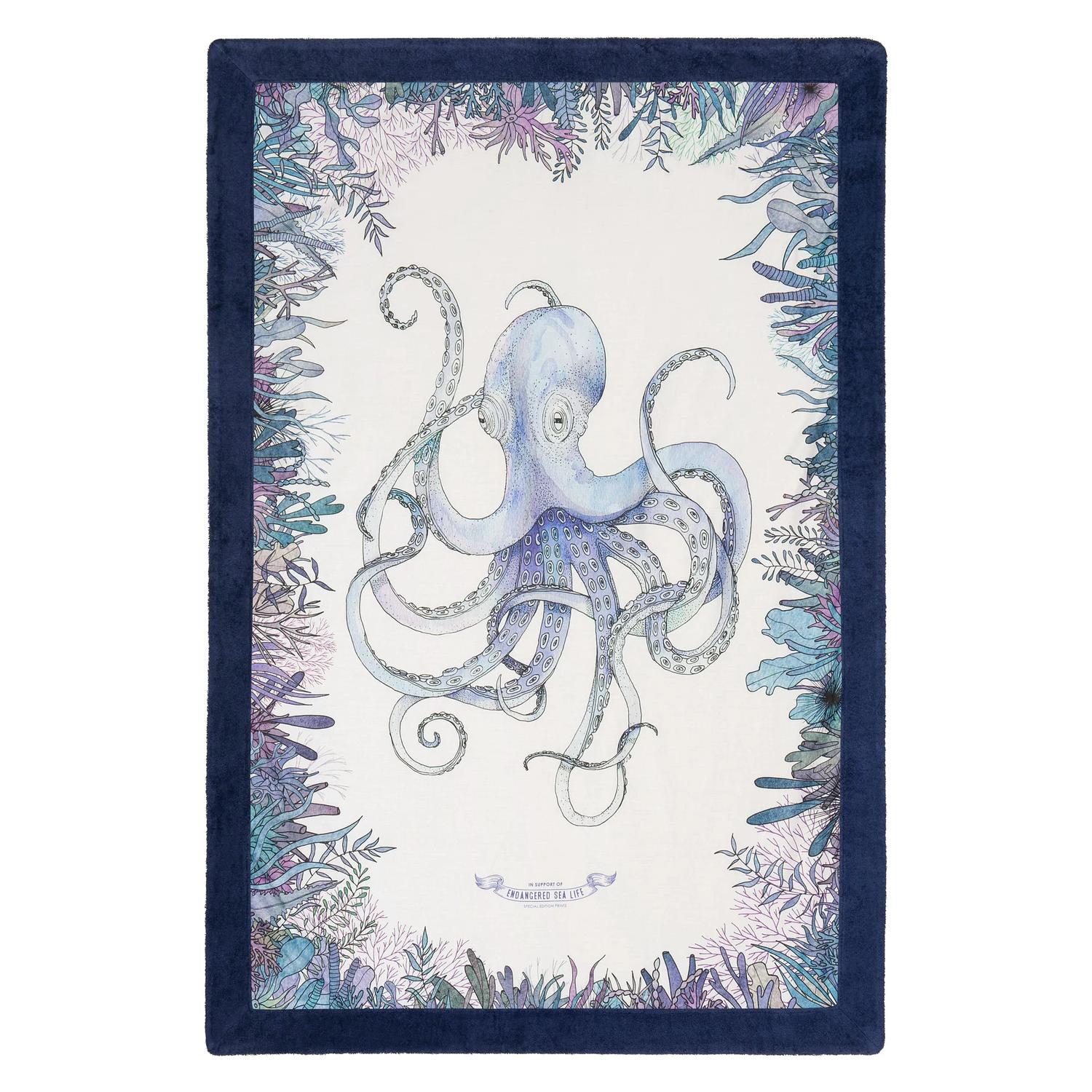 Sun Of A Beach - Men's Octopus Signature Beach Towel - bath - beach - towels - blue