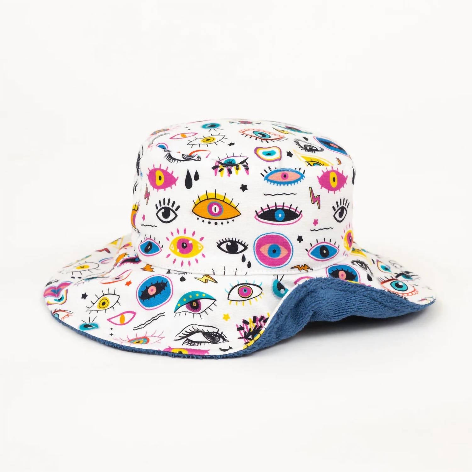 Sun Of A Beach - Unisex Starry Eyes Bucket Hat - accessories - blue - hats