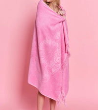 Sun Of A Beach - Women's Monochrome Beach Towel - bath - bath - towels - home