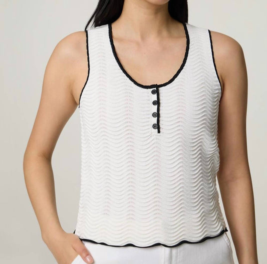 Suncoo - Coco Knitted Tank - clothing - tank - tops - textured