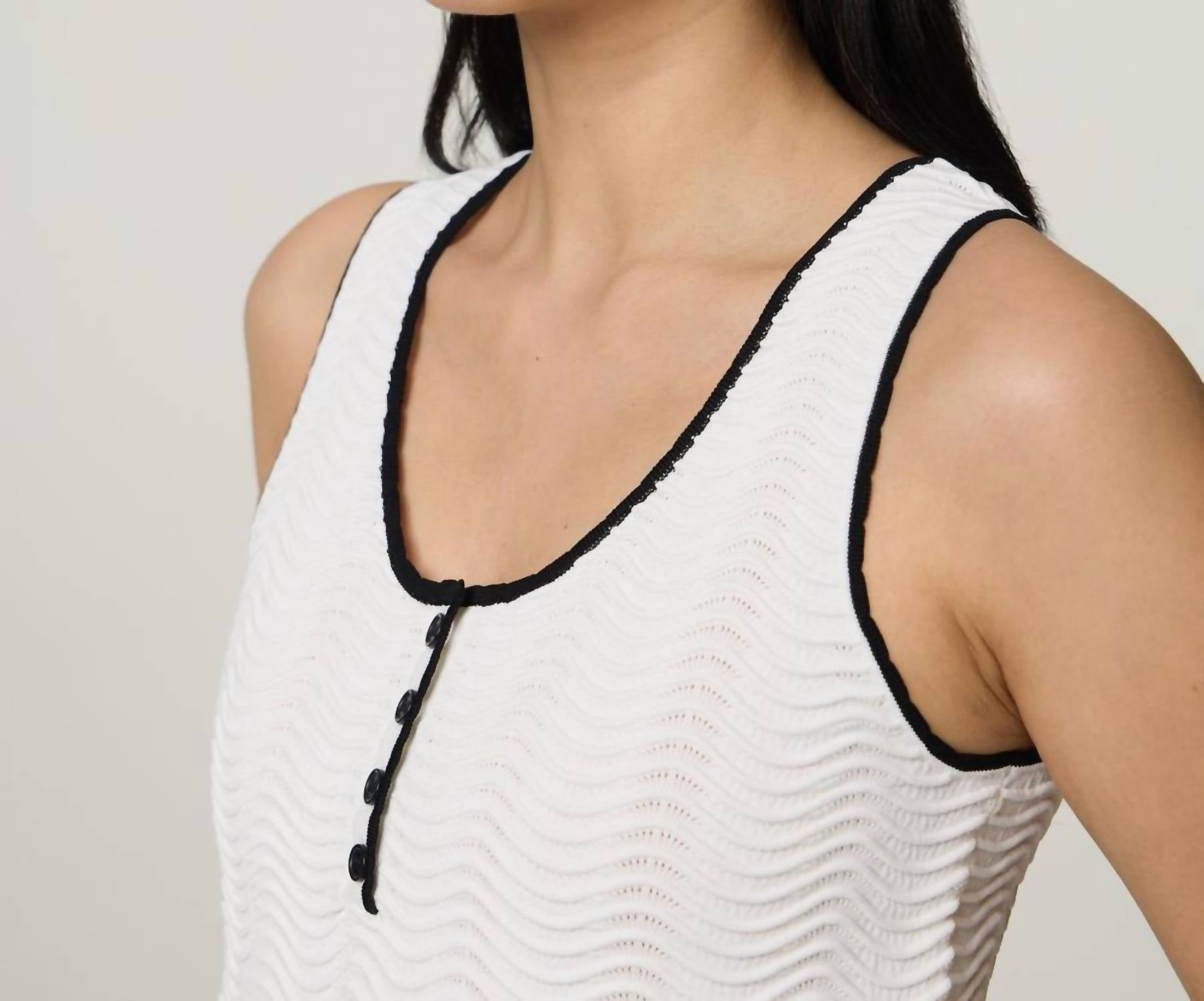 Suncoo - Coco Knitted Tank - clothing - tank - tops - textured
