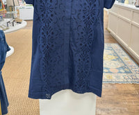 Suncoo - Cross Short Sleeve Mini Dress