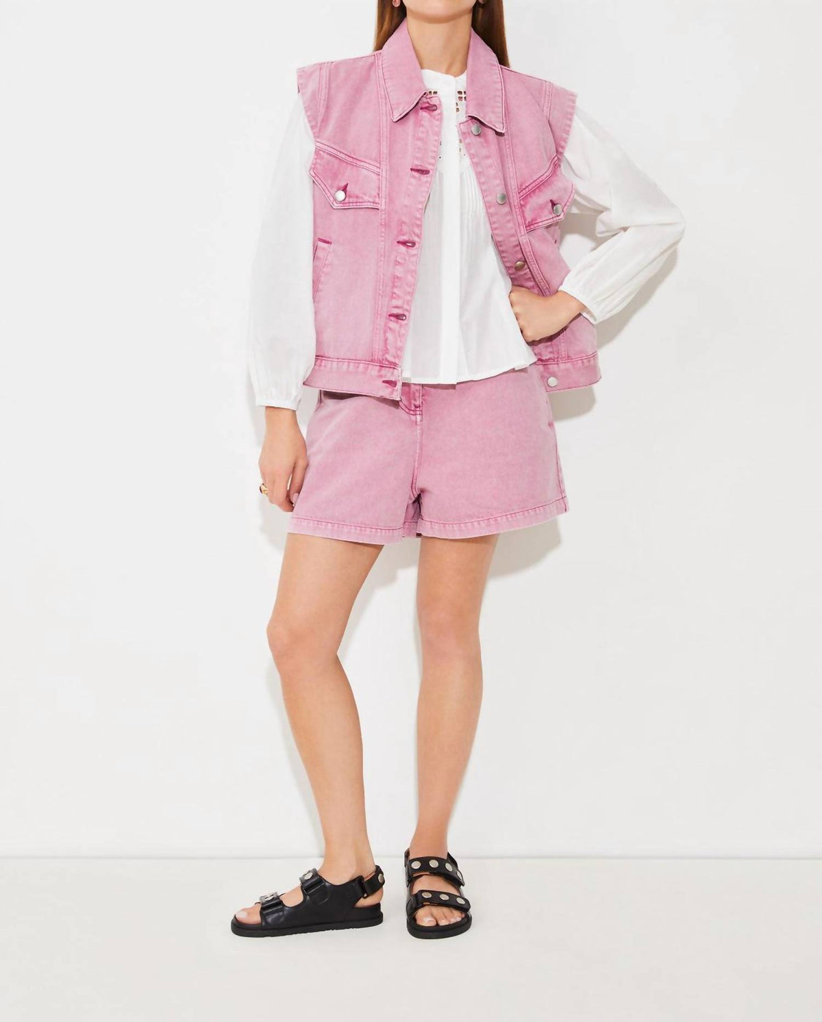Suncoo - Dido Sleeveless Denim Jacket