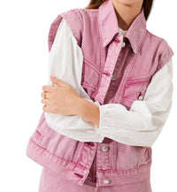 Suncoo - Dido Sleeveless Denim Jacket - casual - jacket - clothing - jackets