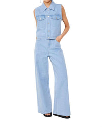 Suncoo - Dylan Sleeveless Denim Jacket
