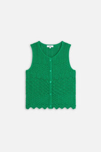 Suncoo - Gizel Vest Top - clothing - cotton - blend - green