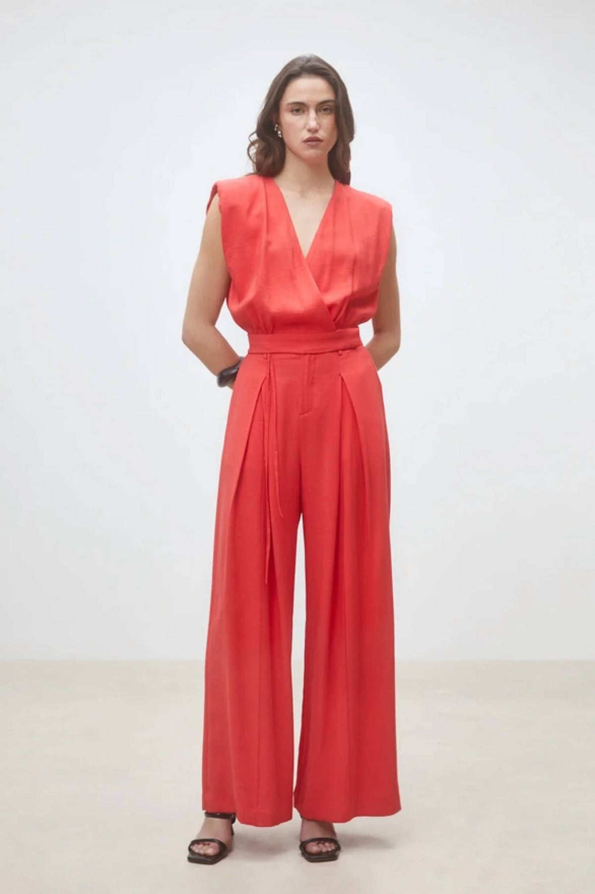 Suncoo - Julio Wide-leg Darted Pants