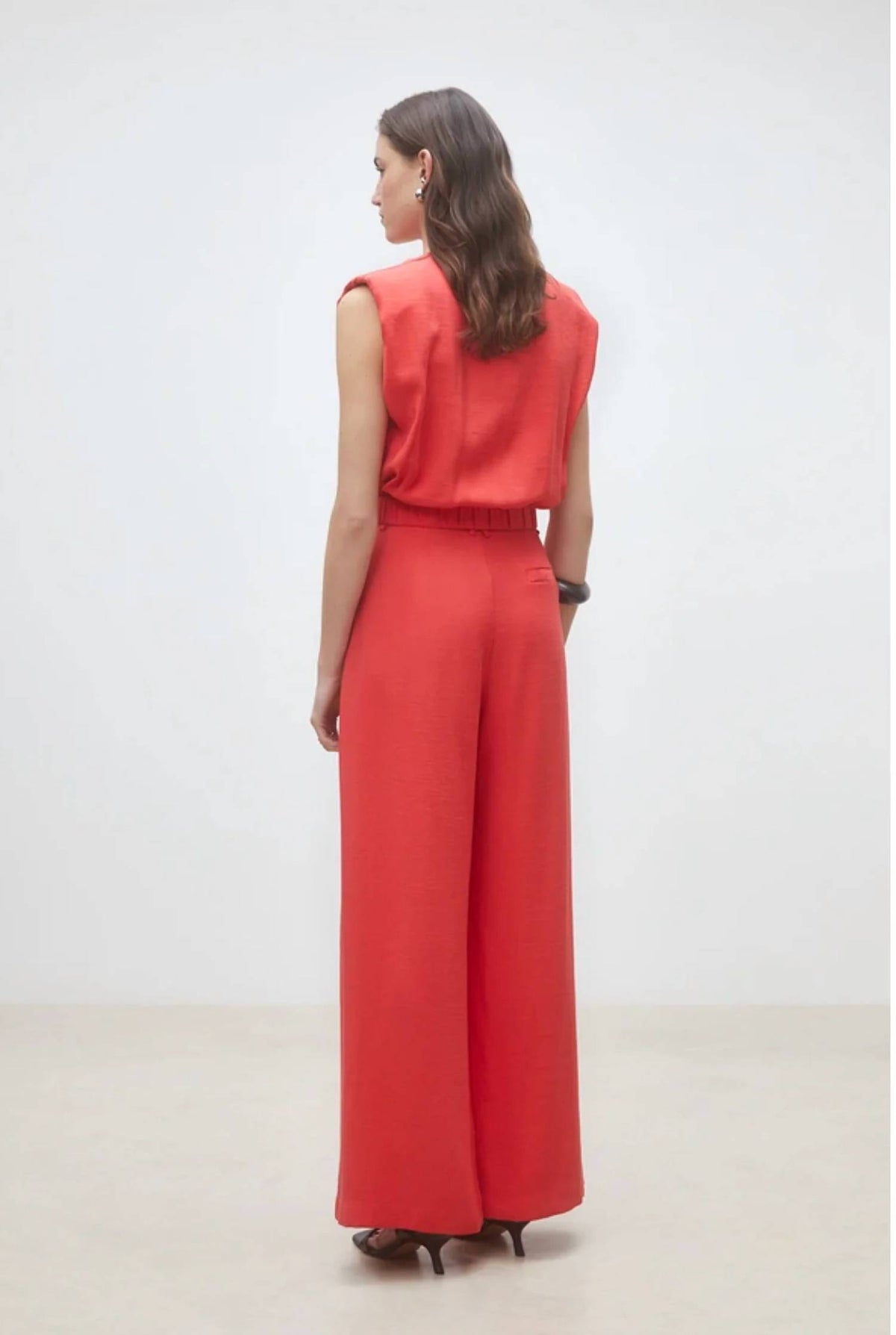 Suncoo - Julio Wide-leg Darted Pants
