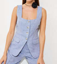 Suncoo - Lenox Button Front Vest