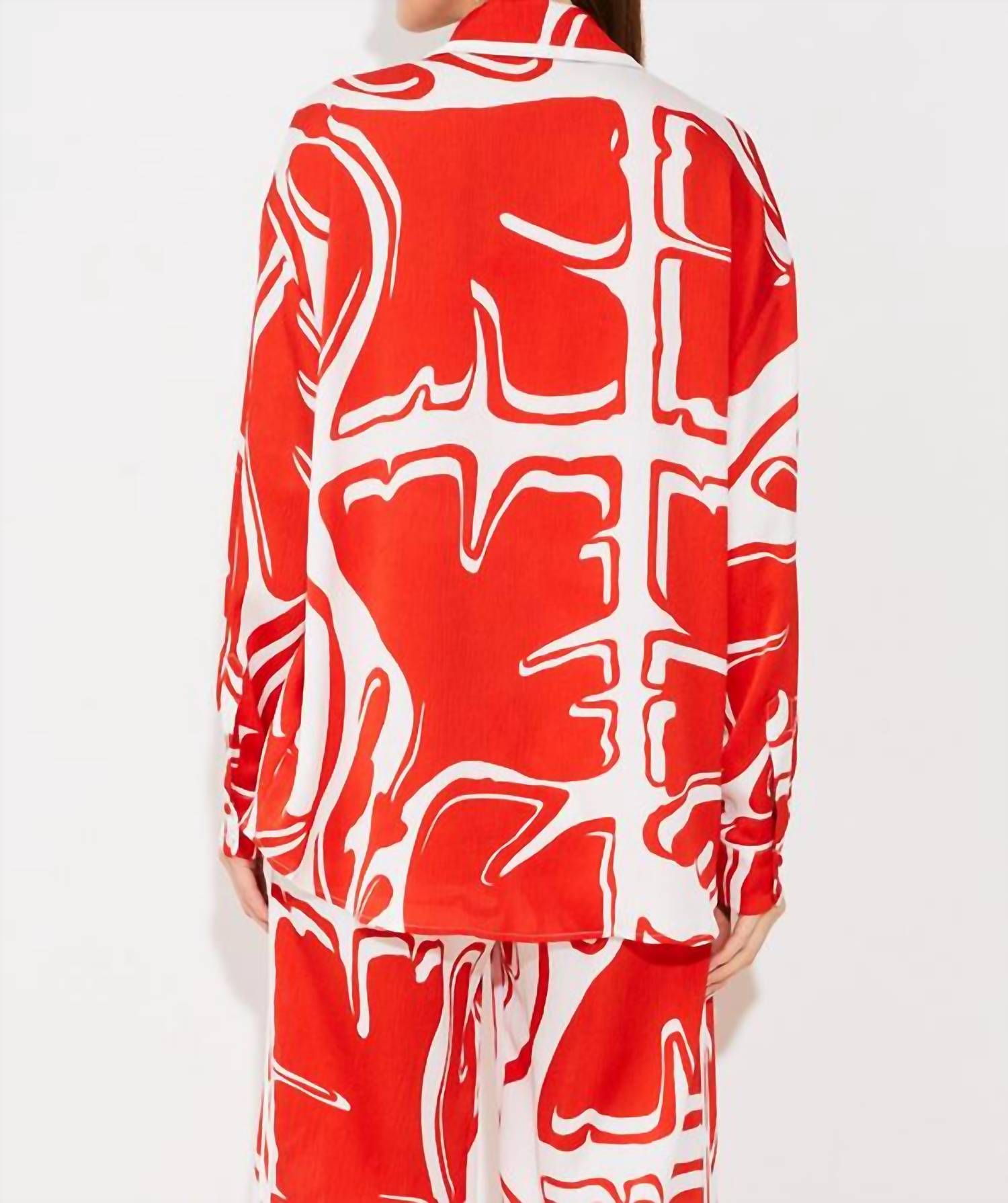 Suncoo - Lison Jungle Print Flowing Blouse - blouses - clothing - patterned