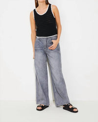 Suncoo - Pidgi Striped Tank Jumper - black - clothing - cotton - blend