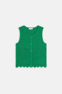 Suncoo - Women's Gizel Knit Tank - clothing - cotton - blend - green
