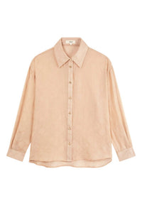Suncoo - Women's Lynn Iridescent Jacquard Blouse - beige - blouses - clothing